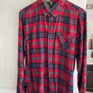 Men’s Large Modern Fit Volcom Flannel